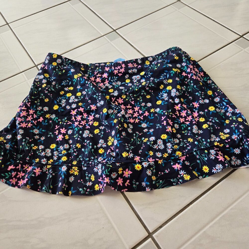 Draper James RSVP Floral Swim Skirt Blue L